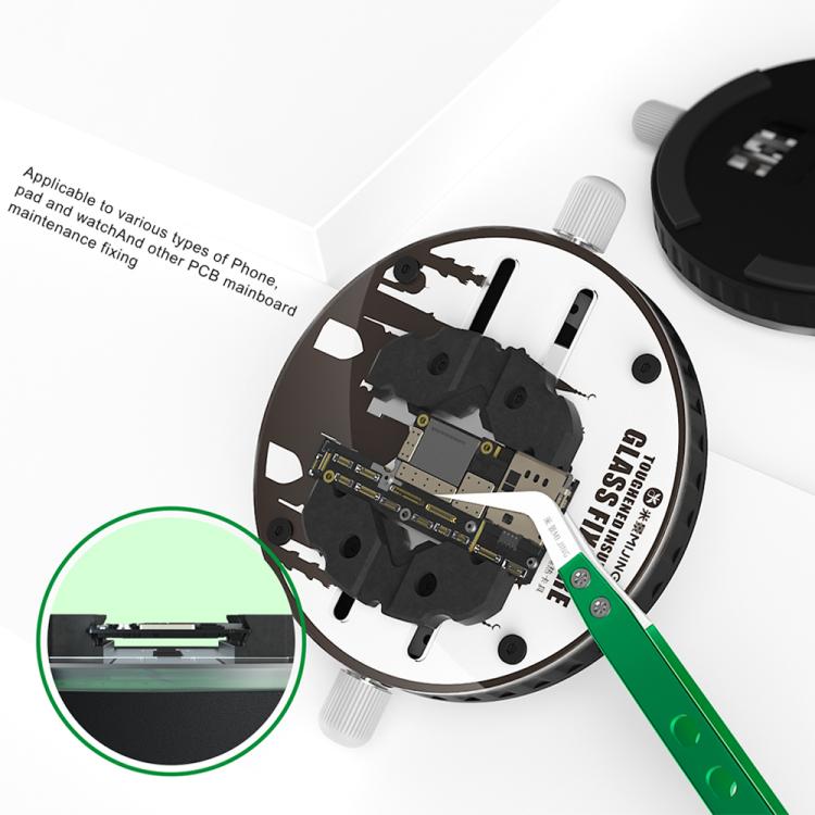 Mijing GK20 360 Rotating High Temperature Resistant Glass Motherboard PCB Fixture