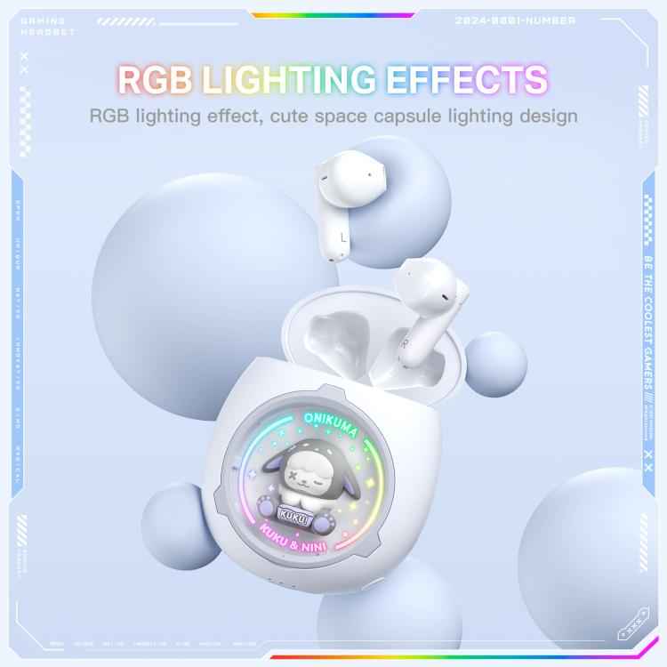 ONIKUMA T302 RGB Cute Unique Doll BT 5.4 Wireless Earphones