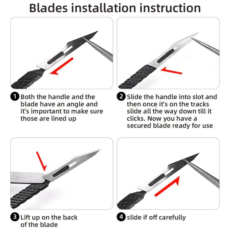 QianLi TX01 Carbon Fibre Non-Magnetic Anti-Static Universal Knife Handle