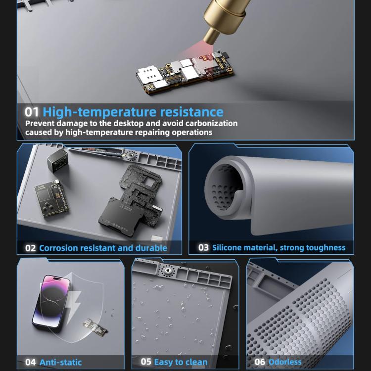 Mega-Idea B656 Desktop Insulation Heat-Resistant Silicone Pad