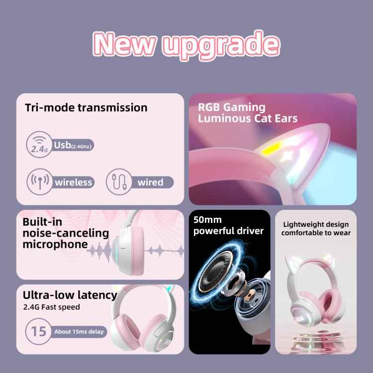 ONIKUMA GT838 2.4G Head-mounted Wireless Bluetooth Headphone