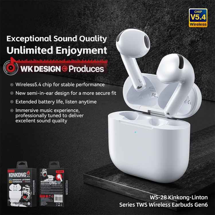 WK WS-28 Liton Series TWS Wireless Earbuds Gen6