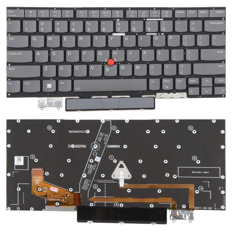 US Version Backlit Laptop Keyboard for Lenovo Thinkpad X1 YOGA 6TH 2021