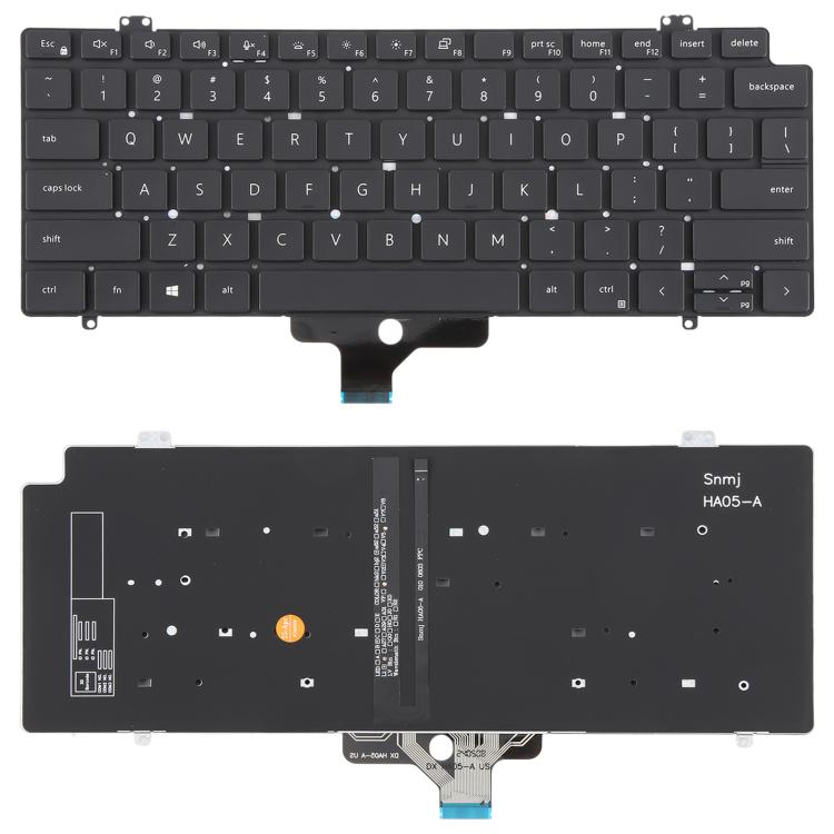 US Version Backlit Laptop Keyboard for Dell Latitude 7410 7410 2in1 P131G P119G
