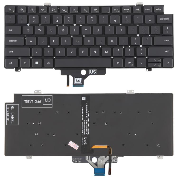 US Version Backlit Laptop Keyboard for Dell Latitude 7420 5420