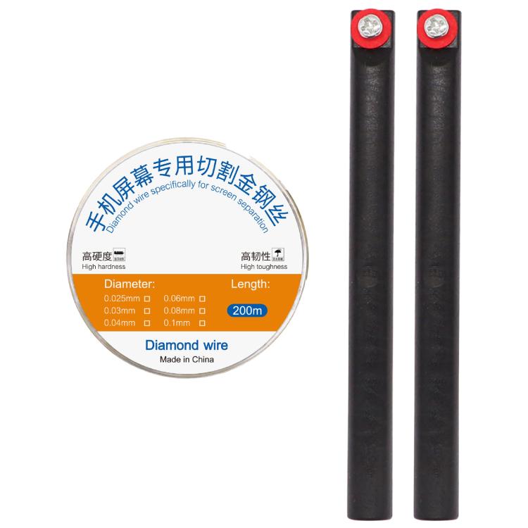200m Screen Separation Specifically Diamond Cutting Wire, 0.025mm