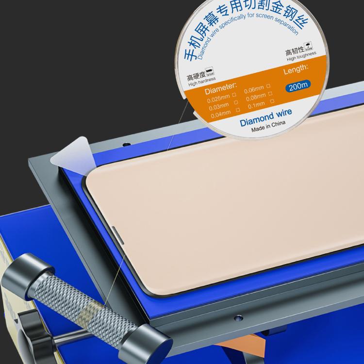 200m Screen Separation Specifically Diamond Cutting Wire, 0.025mm