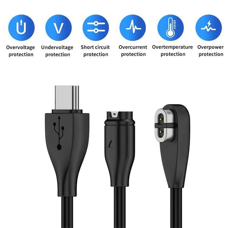 2 in 1 Earphone & Smart Watch Charging Adapter Cable for Shokz & Garmin