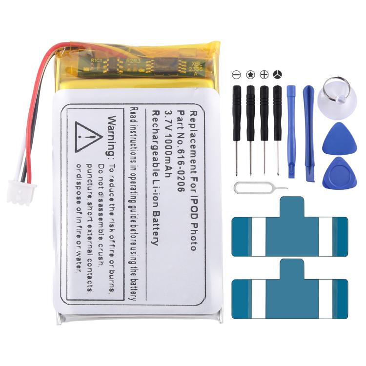 For iPod Photo 20G 30G 60G a1059 1099 616-0206 1000mAh Battery Replacement