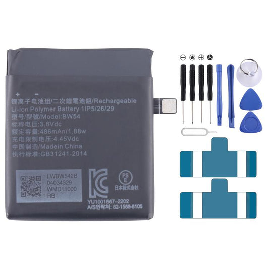 Batterie de remplacement pour Xiaomi S2 46 mm M2207W1 BW54 486 mAh, pour Xiaomi Watch S1 Pro BW53 486 mAh, pour Xiaomi S1 / Color 2 BW40 470 mAh, pour Xiaomi Watch BW20 262 mAh