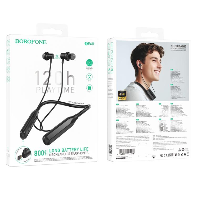 Borofone BE68 Cloud Neck-mounted BT Earphones