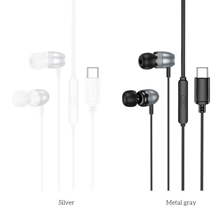 Borofone BM95 Excepcional Type-C Interface Universal Digital Wired Earphones with Microphone, Length: 1.2m, Type-C Interface