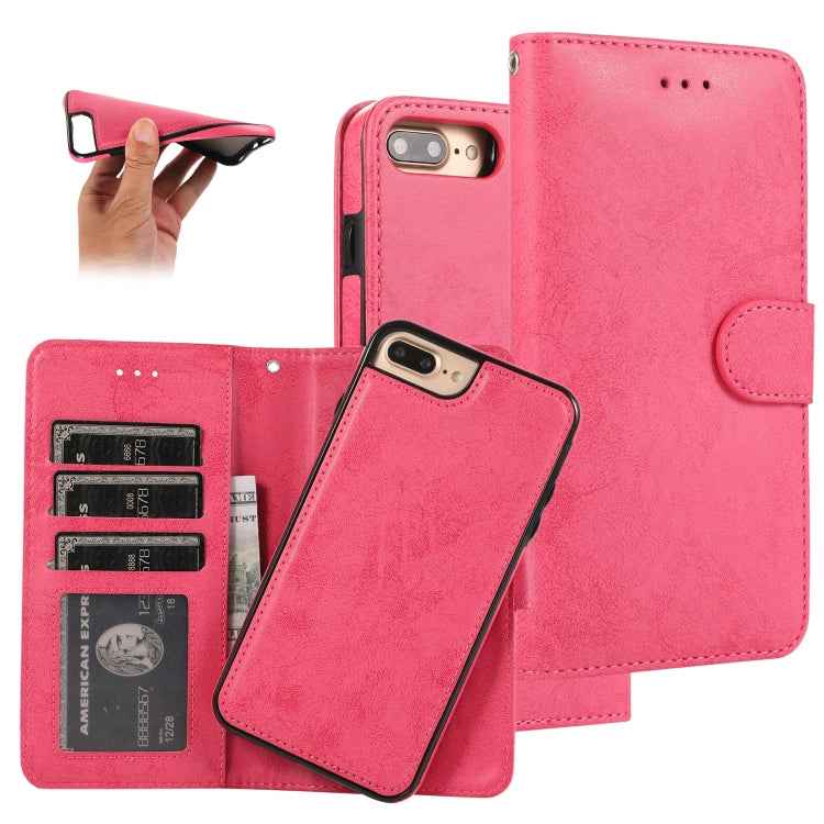 KLT888-2 Retro 2 in 1 Detachable Magnetic Horizontal Flip TPU + PU Leather Case with Holder & Card Slots & Photo Frame & Wallet, For iPhone 11, For iPhone 11 Pro, For iPhone 11 Pro Max, For iPhone 6, For iPhone 6 Plus, For iPhone SE 2022 / SE 2020 / 8 ...