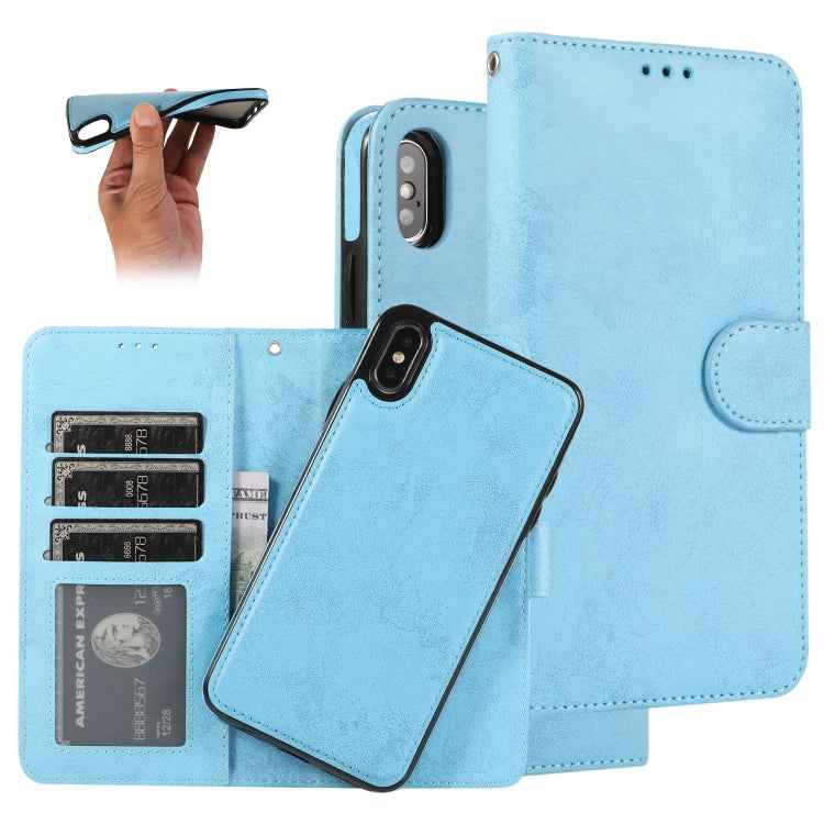 KLT888-2 Retro 2 in 1 Detachable Magnetic Horizontal Flip TPU + PU Leather Case with Holder & Card Slots & Photo Frame & Wallet, For iPhone 11, For iPhone 11 Pro, For iPhone 11 Pro Max, For iPhone 6, For iPhone 6 Plus, For iPhone SE 2022 / SE 2020 / 8 ...