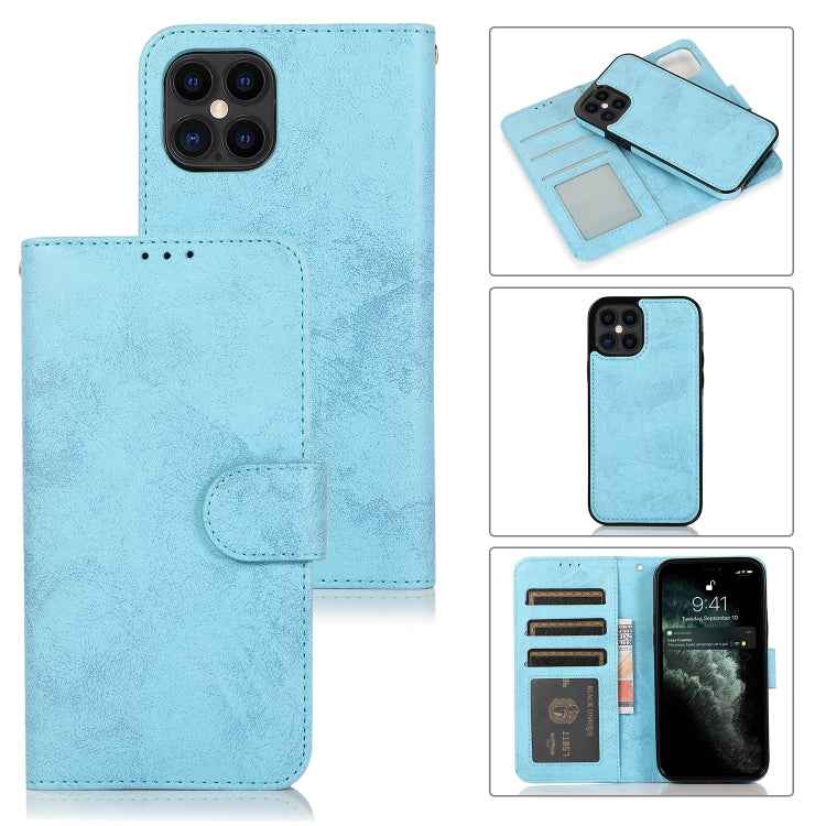 KLT888-2 Retro 2 in 1 Detachable Magnetic Horizontal Flip TPU + PU Leather Case with Holder & Card Slots & Photo Frame & Wallet, For iPhone XR, For iPhone XS Max, For iPhone 12 mini, For iPhone 12 / 12 Pro, For iPhone 12 Pro Max