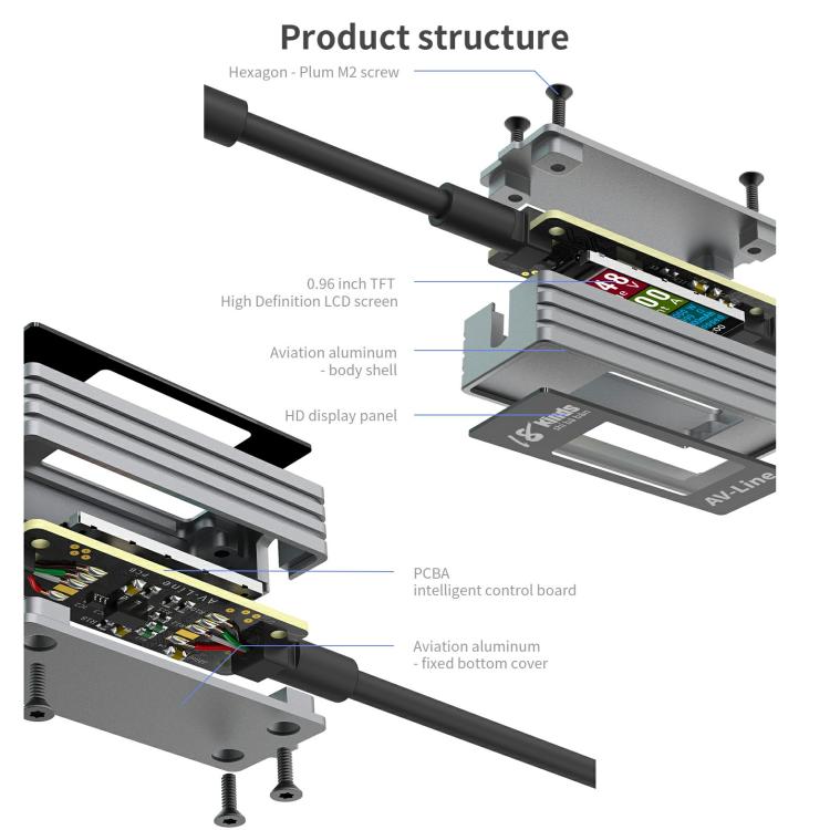 18 Kinds AV-Line Pro 1.2m Intelligent Detection Charging Data Cable