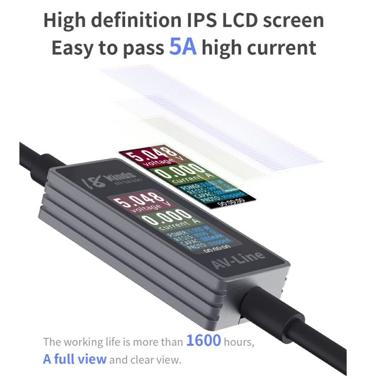 18 Kinds AV-Line Pro 1.2m Intelligent Detection Charging Data Cable