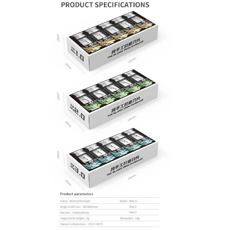 18 Kinds 5 in 1 High Toughness Soft Handmade Polishing Blade