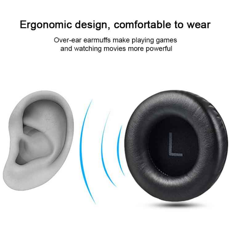 1 Pair Protein Leather Replacement Earpads For AKG K845 / K845BT