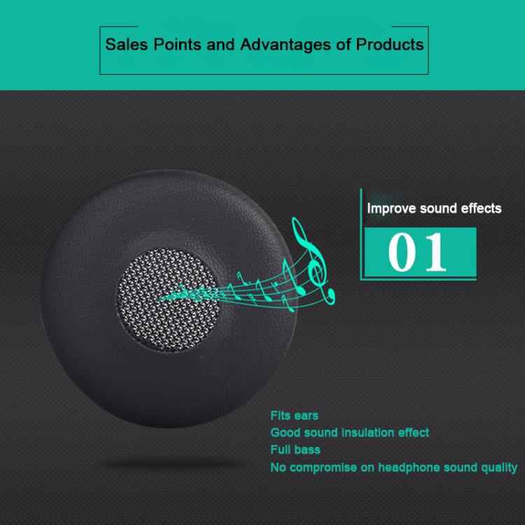 2pcs Protein Leather Replacement Earpads For AKG Y40 / Y45 / Y45BT