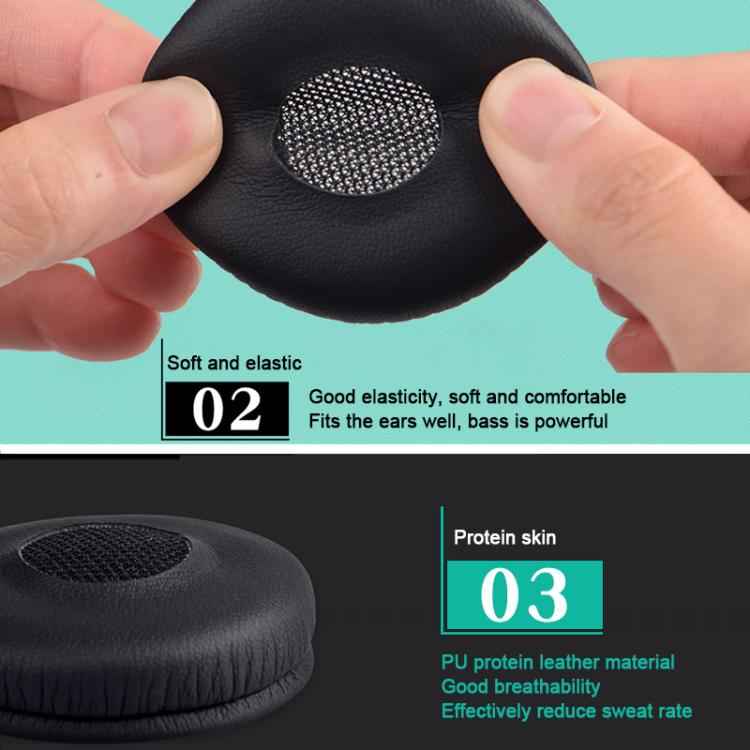 2pcs Protein Leather Replacement Earpads For AKG Y40 / Y45 / Y45BT