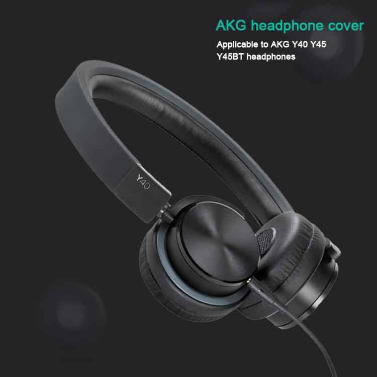 2pcs Protein Leather Replacement Earpads For AKG Y40 / Y45 / Y45BT