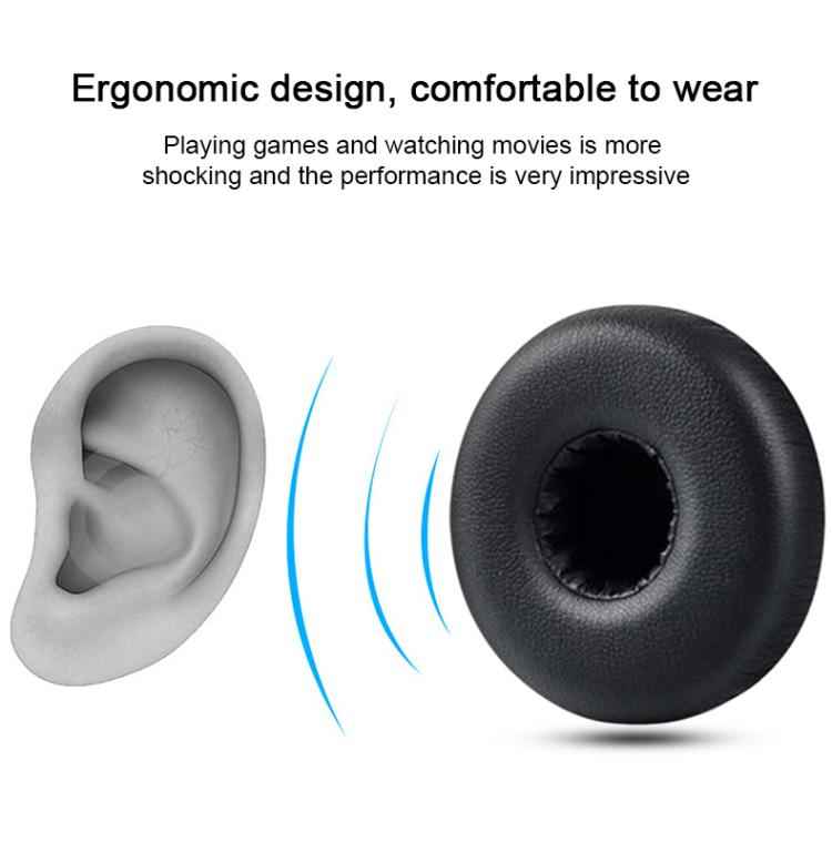 2pcs Protein Leather Bluetooth Headset Replacement Earpads For AKG N60NCBT