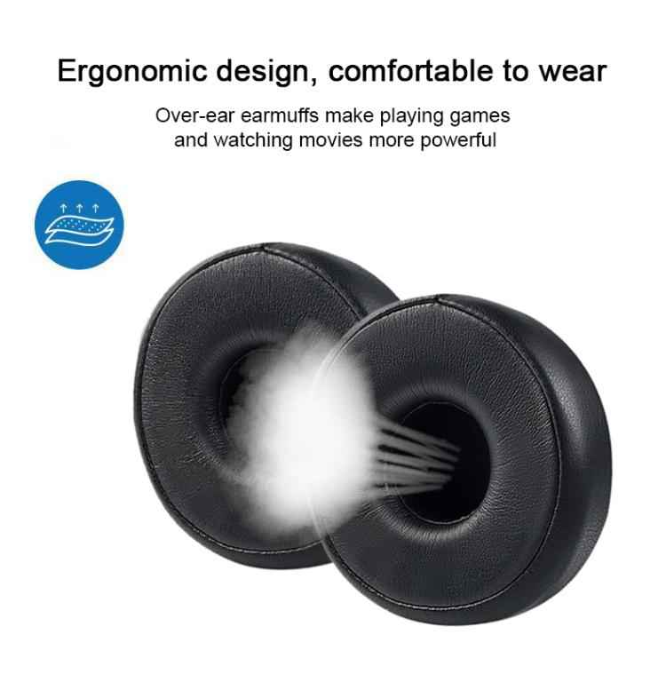 2pcs Protein Leather Bluetooth Headset Replacement Earpads For AKG N60NCBT