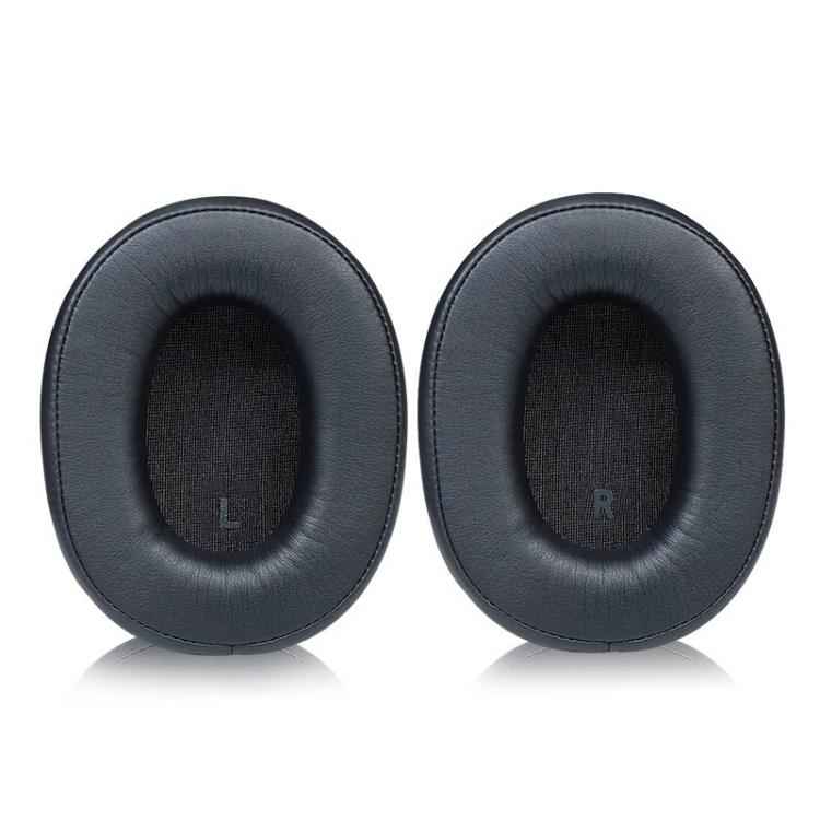 1 Pair Protein Leather Replacement Earpads For Audio Technica ATH-SR9 / DSR9BT / DSR7BT, Black, Titanium Color
