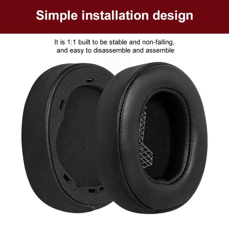 1 Pair Ice Silk Cloth Earphone Replacement Earpads For JBL Live 650 BTNC / E65BTNC / Duet NC / Live 660 BTNC