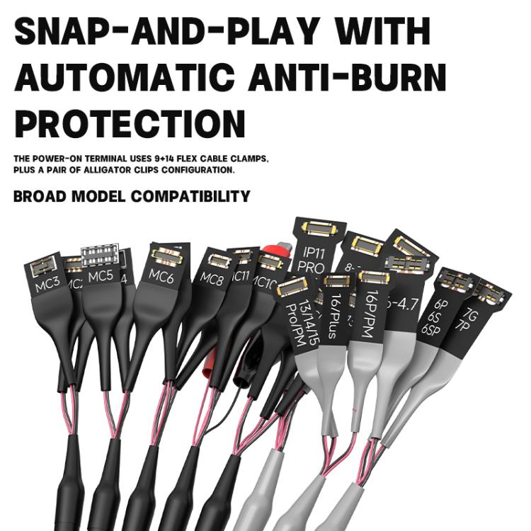 Luowei LW-325 Phone Repair Boot Power Cord for iPhone 8-16 Pro Max and Android