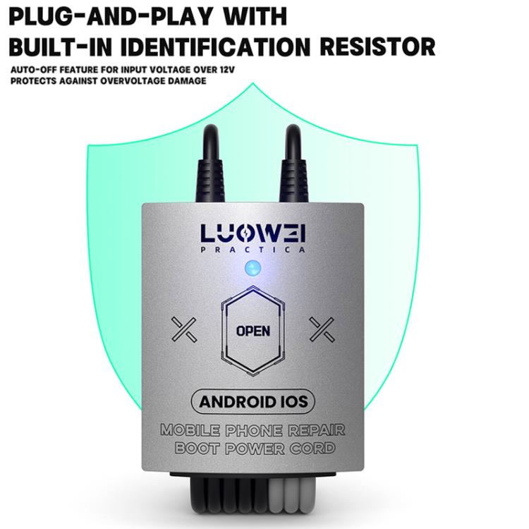 Luowei LW-325 Phone Repair Boot Power Cord for iPhone 8-16 Pro Max and Android