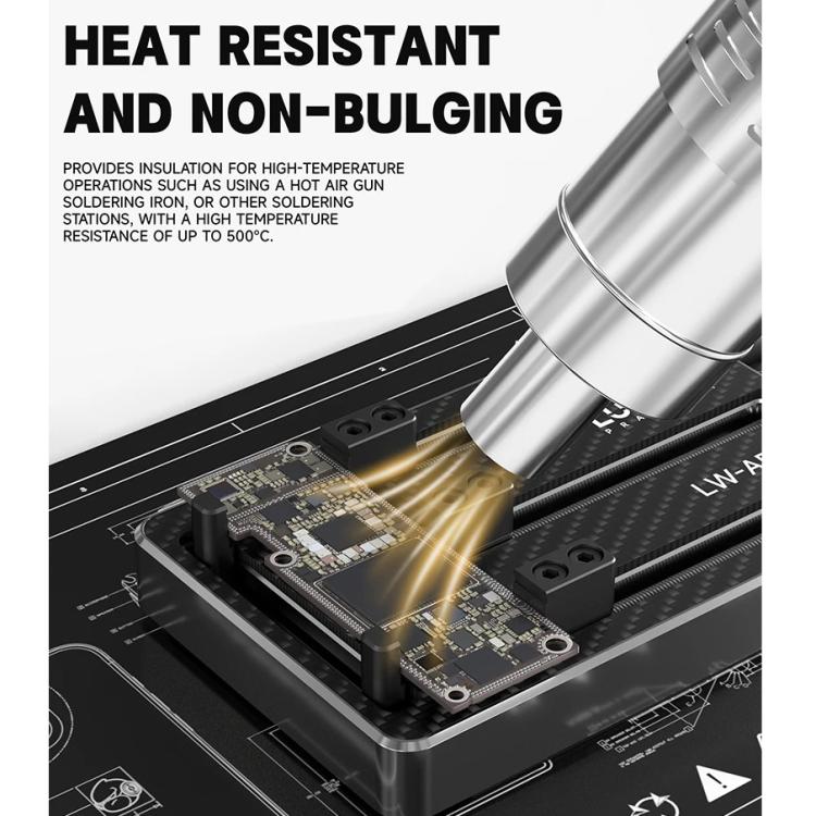 Luowei LW-M4 15.6-inch High-Temperature Resistant Insulation Silicone Repair Pad