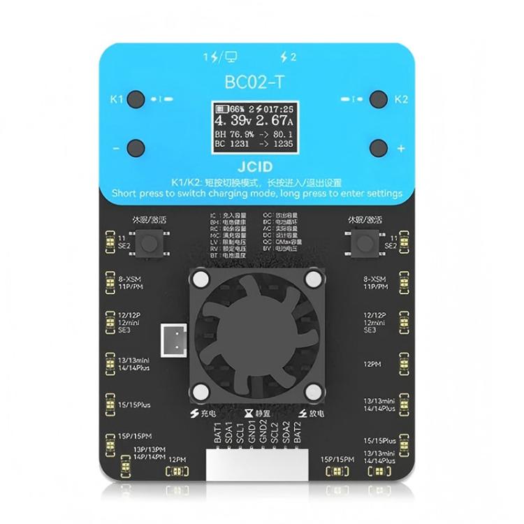 JCID BC02-T Super Battery Cycler Data Calibration for iPhone 11-15 Pro Max