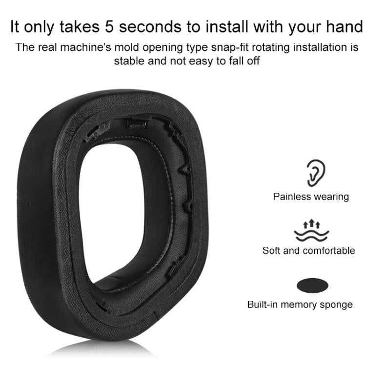 1 Pair Velvet Replacement Earpads For Corsair HS80 Max / HS80 USB Wired / HS81 RGB