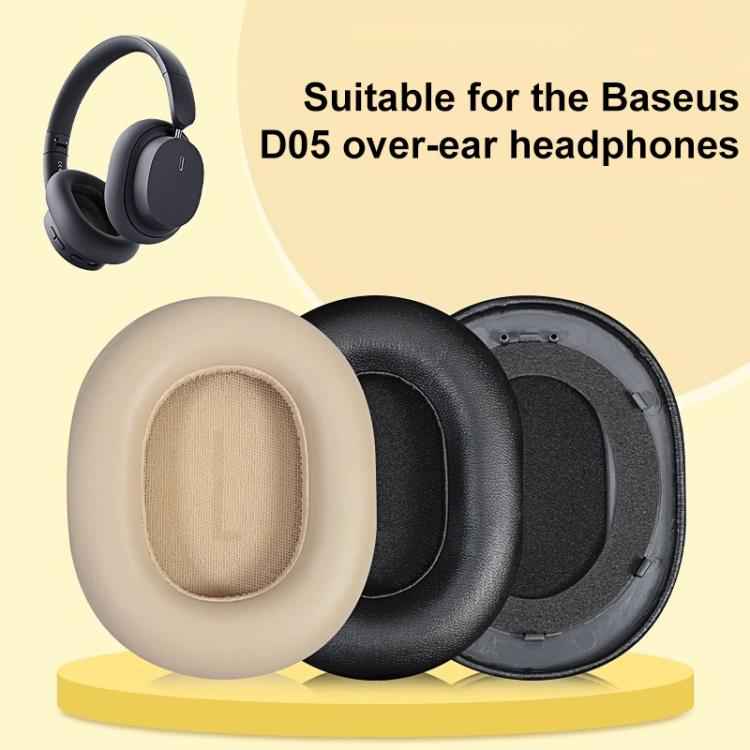 1 Pair Protein Leather Replacement Earpads For Baseus D05