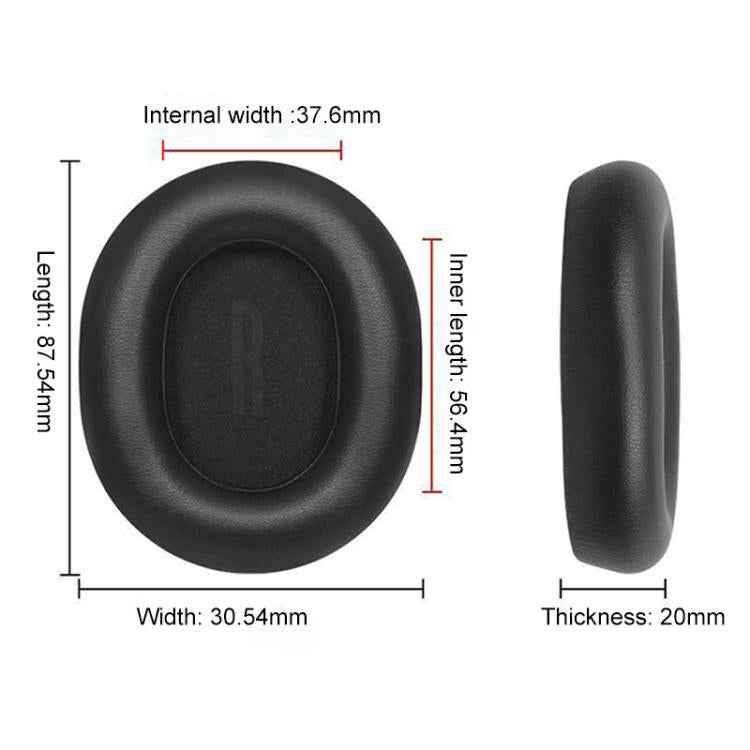 1 Pair Protein Leather Replacement Earpads For Baseus H1i