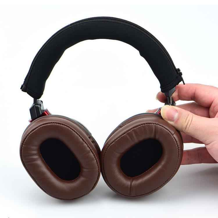 Neoprene Zipper Headband Cushion Pad Replacement Parts, For Audio Technica ATH-MSR7