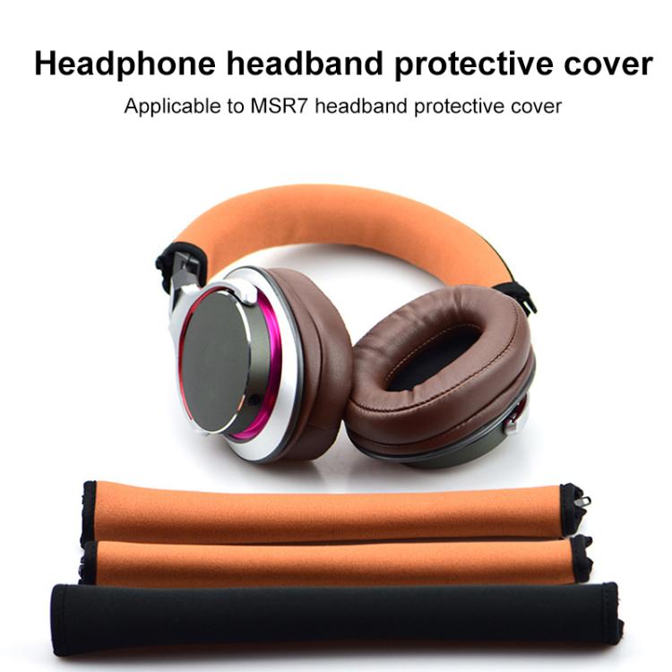Neoprene Zipper Headband Cushion Pad Replacement Parts, For Audio Technica ATH-MSR7
