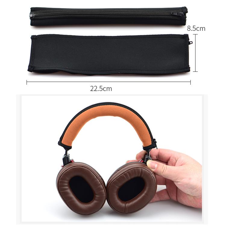 Neoprene Zipper Headband Cushion Pad Replacement Parts, For Audio Technica ATH-MSR7