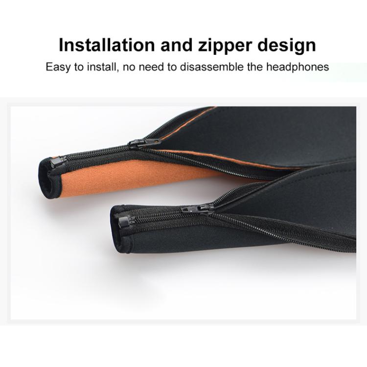 Neoprene Zipper Headband Cushion Pad Replacement Parts, For Audio Technica ATH-MSR7