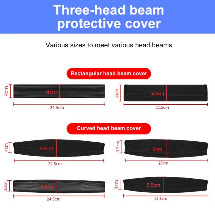 Elastic Cotton Cloth Headband Protective Cover, Rectangle 21x11.5cm, Curved 22.5x13x11cm, Curved 25.5x13x9cm, Curved 20x12.5x10.5cm, Curved 22.5x13x9.5cm, Curved 22.5x13x10cm