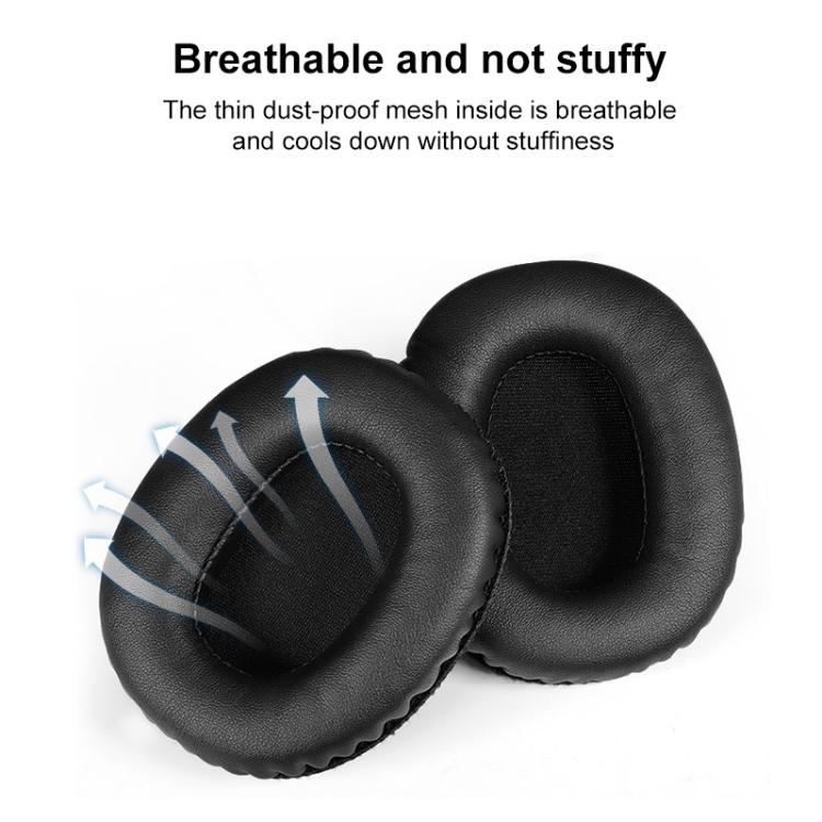 2pcs Sponge Earmuffs Replacement Earpads For Marshall Monitor, Ice Silk Cloth, Football Net