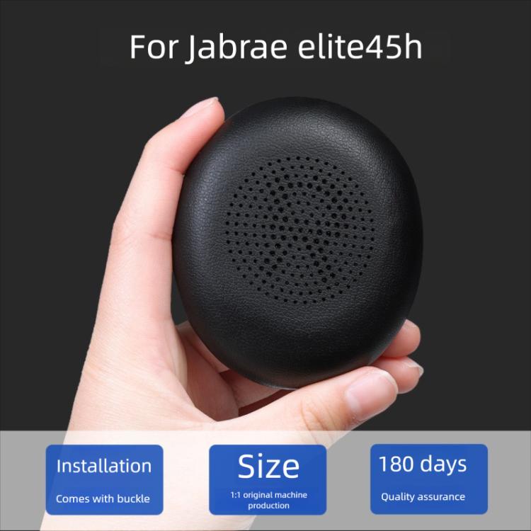 1 Pair Protein Leather Earpads For Jabra Evolve2 65 / Evolve2 40 SE / Elite 45H, For Jabra Evolve2 65 / Evolve2 40 SE / Elite 45H(Black), For Jabra Evolve2 65 / Evolve2 40 SE / Elite 45H(Blue)