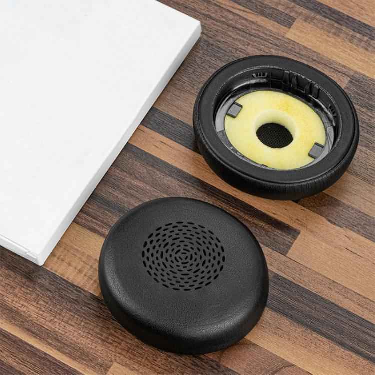 1 Pair Protein Leather Earpads For Jabra Evolve2 75