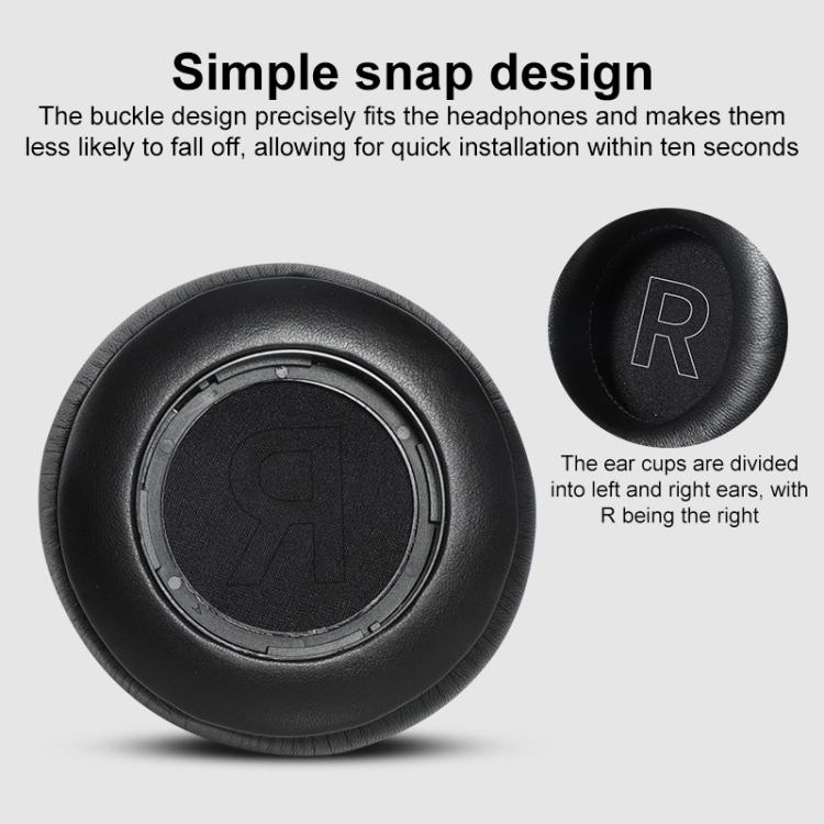 1 Pair Protein Leather Replacement Earpads For B&O BeoPlay H9 3rd Gen