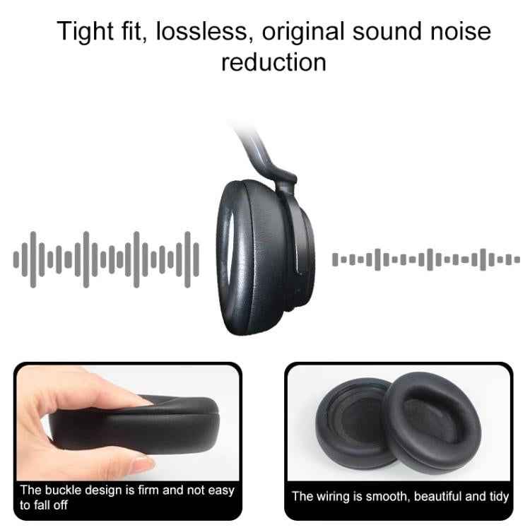 1 Pair Protein Leather Replacement Earpads For Microsoft Surface