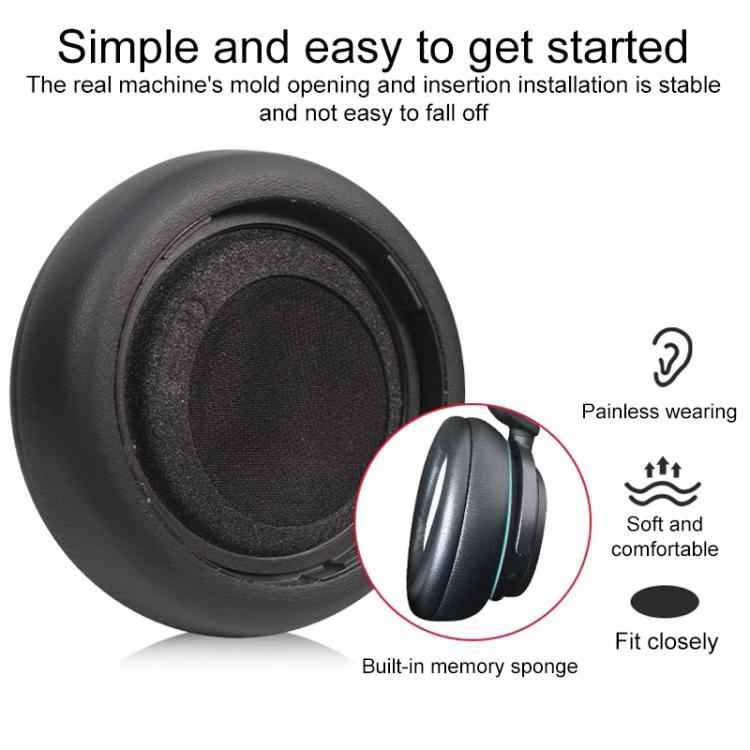 1 Pair Protein Leather Replacement Earpads For Microsoft Surface