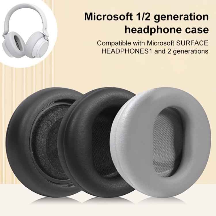 1 Pair Protein Leather Replacement Earpads For Microsoft Surface