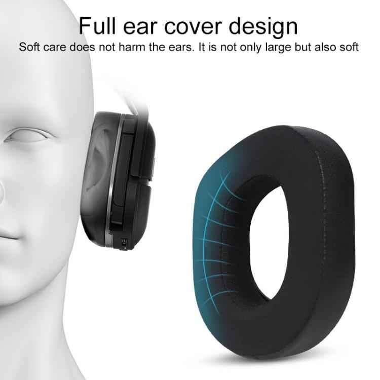 1 Pair Protein Leather Ice Silk Cloth Replacement Earpads For Turtle Beach Stealth 700 Gen 2